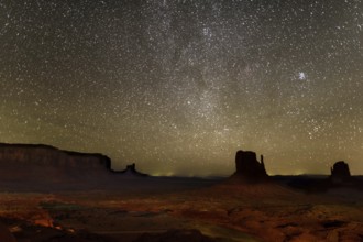 Monument Valley View with stars