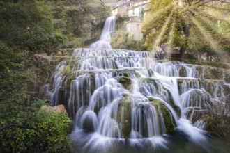 Orbaneja waterfall, Orbaneja del Castillo, Burgos, Spain