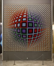 Aix en Provence, Vasarely MuseumBuilt 1973-76. spatial illusionistic textile op-art wall
