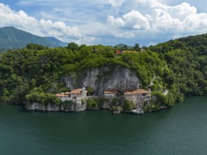 View of the hermitage of Santa Caterina del Sasso