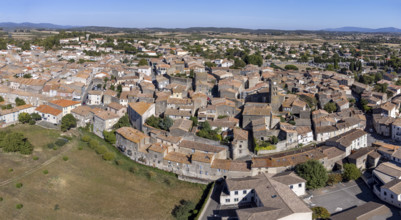 Conques-sur-Orbiel, fortified villa, Aude, Languedoc-Rosellón region. French Republic