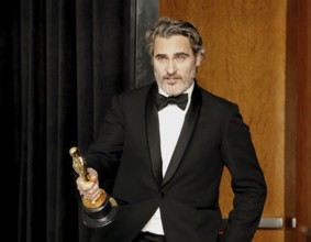 Joaquin Phoenix at the 92nd Academy Awards, Press Room held at the Dolby Theatre in Hollywood, USA