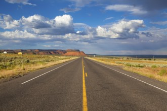 Long empty highway road, Arizona, USA