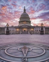 The United States Capitol, the meeting place of the United States Congress, located on Capitol Hill