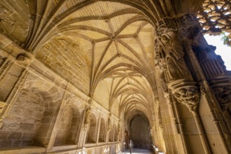 Cloister of the Knights, Monastery of Santa María La Real, Nájera, La Rioja, Spain