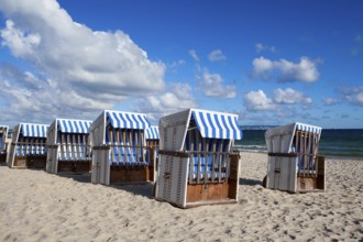 Morning on the beach in Binz, Ruegen Island, Germany