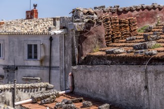 Scenic sight in Monte Sant'Angelo, ancient village in the Province of Foggia, Apulia (Puglia),