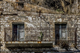 Abandoned ruins of the ghost town of Craco. A city abandoned due to an earthquake in the late 20th
