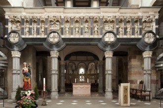 Lettner, donated by the Hackeney family, west side total, St., Sankt, Saint