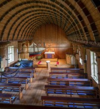 Fishermen's Church in Born on the Darß, interior, Born, Mecklenburg-Western Pomerania, Germany
