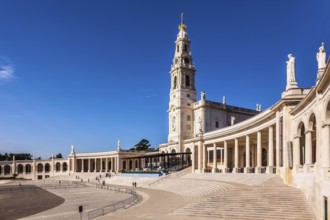 The magnificent cathedral complex and the Church. Portugal, City Fatima - Catholic pilgrimage