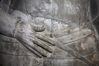 Epitaph for Heinrich von Grone, detail, St.Michael Church, Kirchbrak, district of Holzminden,