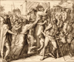Jacob and Joseph Reunited, Old Testament, by Julius Schnorr von Carolsfeld, 1860