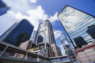 HONG KONG, CHINA - SEPTEMBER 29 2024: Admirality Architecture and streets on a clear sunny day in