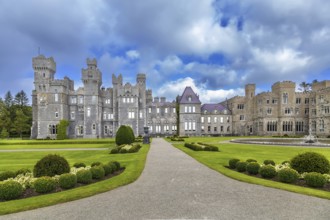 Ashford Castle is a medieval and Victorian castle that has been expanded over the centuries,