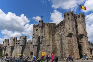 Gravensteen, a medieval castle at Ghent, Belgium