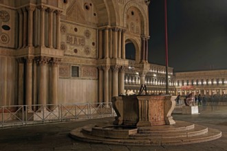 Venice, Piazza San Marco and Basilica San Marco, at night