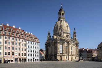 Dresden, Neumarkt with rebuilt Church of Our Lady