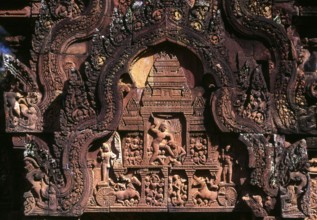 Banteay Srei (or Banteay Srey) is a 10th century Cambodian temple dedicated to the Hindu god Shiva