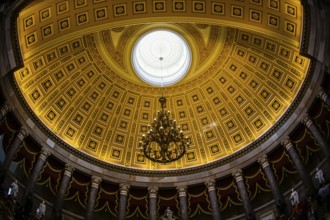United States Capitol ceiling painting of the (United States Capitol). Shooting Location: