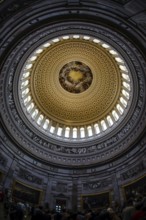 United States Capitol ceiling painting of the (United States Capitol). Shooting Location:
