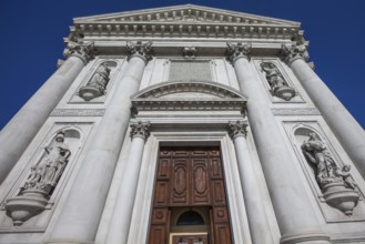 Entrance portal of the church of Santa Maria del Rosario or I Gesuati, Dorsoduro, Venice, UNESCO