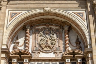 Baroque façade from the 16th century of the Catholic Cathedral, Santa Iglesia Catedral Basílica de