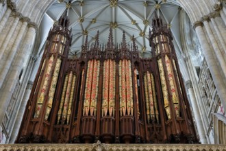Interior view, organ, York Minster, Archidiocese of York, York, England, Great Britain