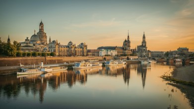 panoramic view at the old town of dresden