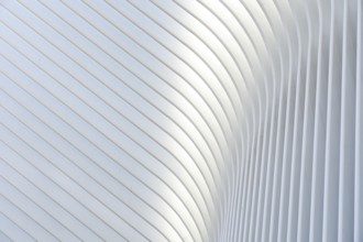 New York, United States of America, September 19, 2019: Exterior view of the roof structure of the