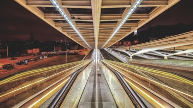 Escalators, Liège-Guillemins station, Liège, Belgium