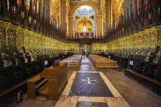 Barcelona. Catalonia. Spain. The Cathedral of the Holy Cross and Saint Eulalia