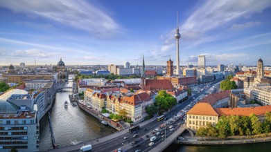 panoramic view at the city center of berlin, germany