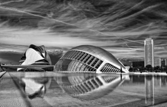 The Ciudad de las Artes y de las Ciencias is a science centre in Valencia. It was built between