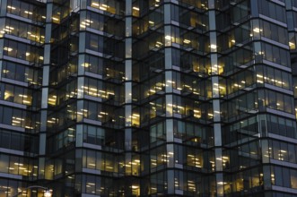 Modern building glass and metal wall abstract background. Toronto, Canada