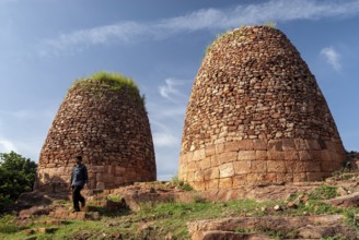 Gun Powder storage compartments in Badami, Karnataka, South India, India, Asia