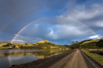 Double rainbow over the Otago Peninsula