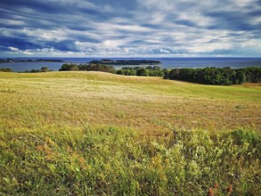 Mönchgut Bodden landscape near Groß Zicker, island of Rügen
