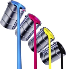 high resolution rendering of a cmyk concept
