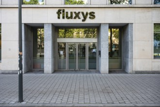 Brussels Old Town, Brussels Capital Region, Belgium, 09 11 2022, Facade of the Fluxys energy