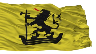 Nieuwpoort City Flag, Country Belgium, Isolated On White Background