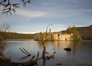 Castle Loch at Eilean version with long exposure, Aviemore, Scotland Scotland