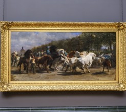 Rosa Bonheur, The Horse Fair, 1855, oil on canvas, National Gallery, London, England, Great Britain