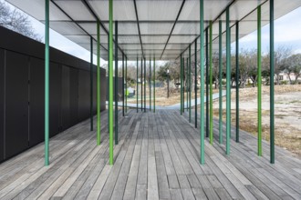 Paphos, Paphos District, Cyprus, March 23, 2023, Contemporary construction for the visitors of the