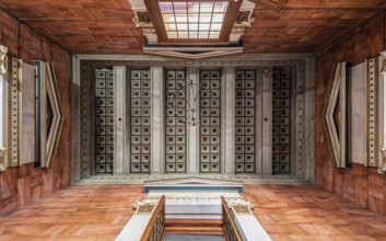 Athens Old Town, Attica, Greece, 12 28 2019 Interior of the Greek National Academy in neo classical