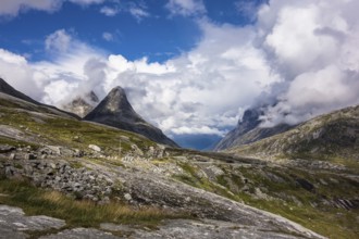 Landscape with mountains in Norway