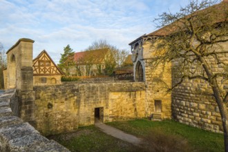 Spitalbastion or Spitalbastei, Rothenburg ob der Tauber, district of Ansbach, Middle Franconia,