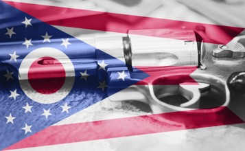 Ohio flag (U.S. state) Gun Control USA. United States Gun Laws