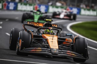 Lando Norris of Great Britain drives the McLaren Formula 1 Team MCL39 during the Australian Formula