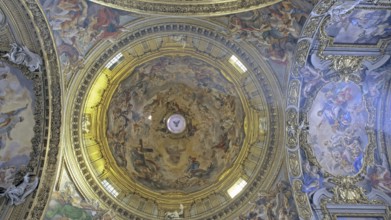 Dome of the Basilica Il Gesu, Rome, Italy Rome, Italy
